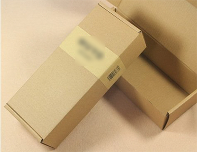 本色漿紙質包裝箱上的不干膠帶